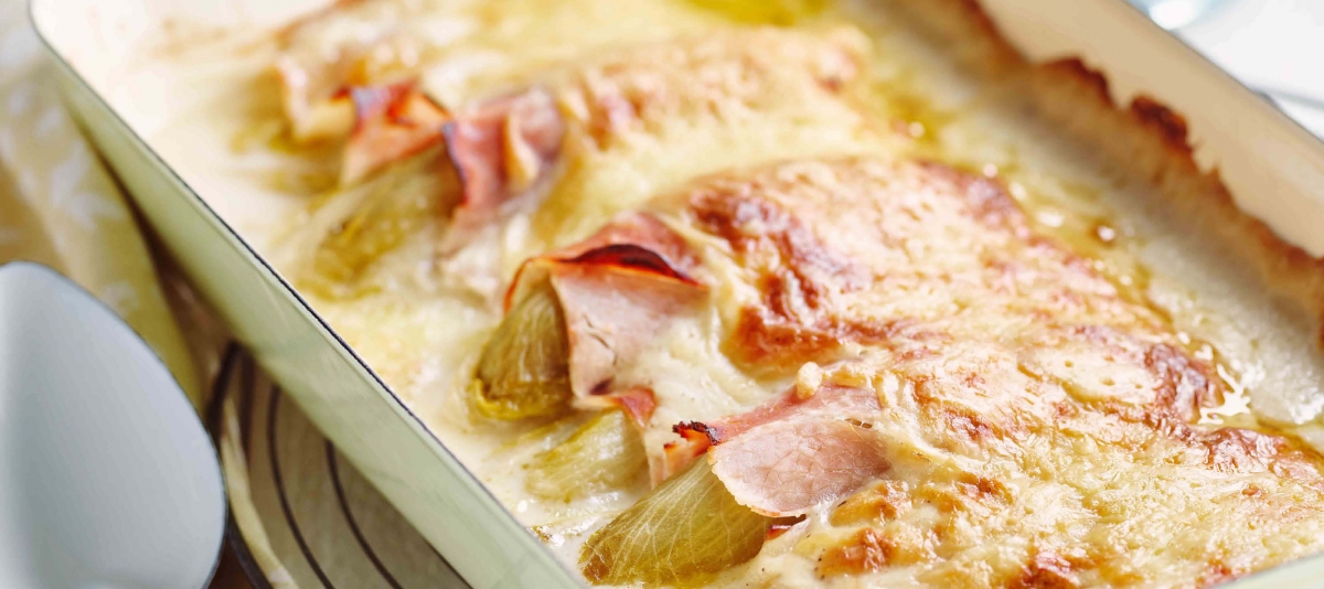 Witloof gratin met ham Joëlle Blajer